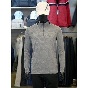 팜스프링스 세이브존03 팜스프링스 남성 골프 겨울 카모 패턴 반집업 티셔츠 ASTZM244153GA