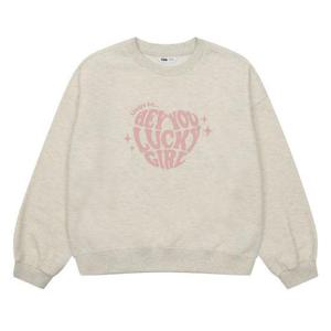 소이주니어 세이브존03 겨울 오트밀 맨투맨 기모 셋업티 24W0755-OT