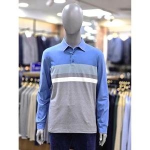 런던포그 세이브존04 라인포인트 블럭 블루 티셔츠 LNWTA951a