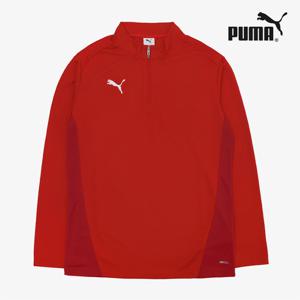 푸마 팀골 트레이닝 1/4 집 긴팔티셔츠 레드 65862901