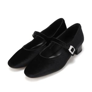 [바바라(슈즈)]바바라 베스트 보석장식 메리제인 플랫 BBI573BK