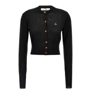 25SS 비비안웨스트우드 BEA 베아 크롭 가디건 1803002UY001AN402 BLACK DOM