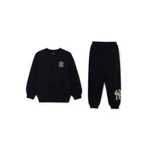 M MLB키즈트레이닝세트 TQK 7AS2M0246-50BKS 클래식 모노그램 기모 빅럭스 맨투맨 세트 뉴욕양키스