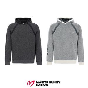 [마스터바니에디션] (411E4SR611) 남성 스트라이프 조직감 후드 긴팔 니트