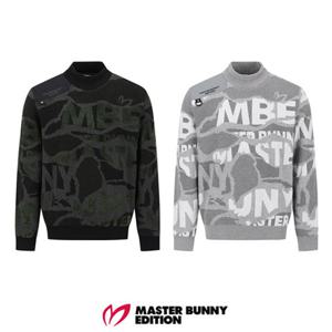 [마스터바니에디션] (411E4SR610) 남성 콜라주 우븐 믹스 긴팔 니트