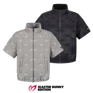 [마스터바니에디션] (421E4JP493) 여성 로고 자수 반팔 패딩 점퍼