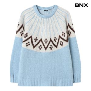 [비엔엑스]클래식 무드 라운드 스웨터 니트 (BX4KP039L0)