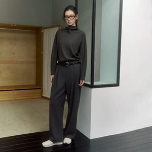 [LAP] 랩 투턱 와이드 팬츠 슬랙스 출근룩 (AR4WPA63)