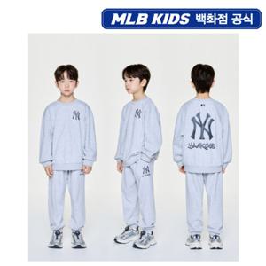 [MLB키즈PG] 스트릿 베이직 아트웍 기모 아동 맨투맨 세트 7AS2B0956-50MGL