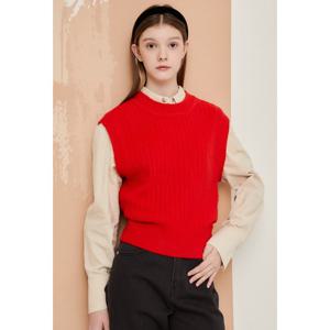 [JJ지고트]사선 버튼 디테일 울 베스트 GNCA1VTR1