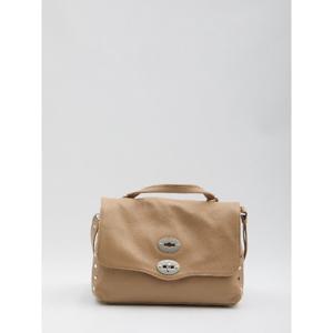 자넬라토 브라운 칸투치 가죽 플랩 숄더백 068010S 0040000Z029