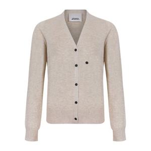 이자벨마랑 베이지 울 비스코스 버튼 가디건 CA0100FB B1L05I23