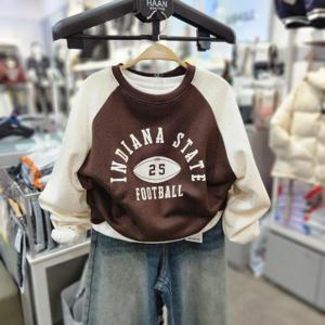 유솔 sh06 미니특기모 래글런 맨투맨 ULMA25NZ1