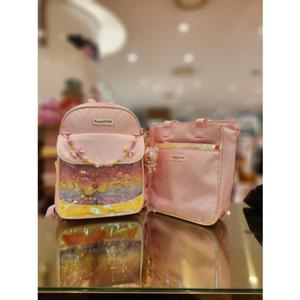 프렌치캣5 여아세트 핑크포켓책가방 보조가방 (Q61DG20512021)