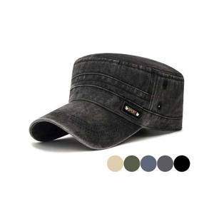 볼캡 군모 빈티지 스타일 밀리터리 워싱 챙 모자 짧은