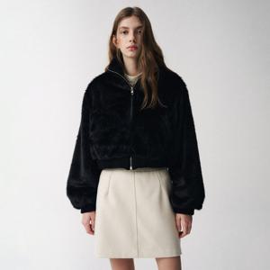 [플레이블]하이넥 쇼트 인조 퍼자켓_PD5WM463