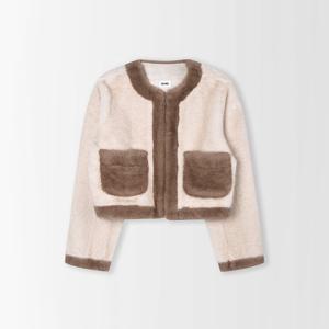 [플레이블]라인 인조퍼 자켓_PD5WM459