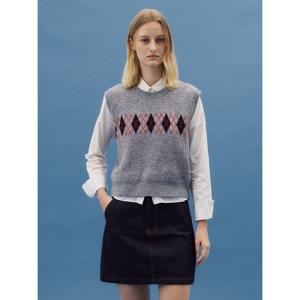 [플레이블]아가일 니트 베스트_PC5WV500