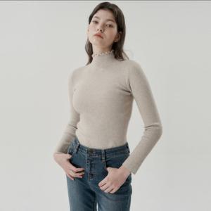 [코인코즈]코인코즈 네크 프릴 터틀넥 니트_DZ4WP067