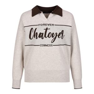 [코인코즈]코인코즈 배색 카라 니트_DK4WP674