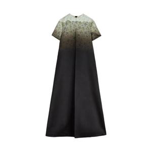 질샌더 그레이디언트 플로럴 프린트 맥시 드레스 J03CT0568J55089