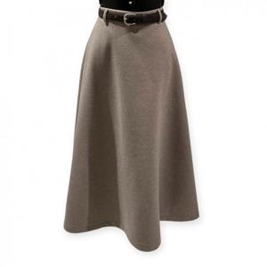 [트위]벨티드 플레어 롱 스커트 TNKDFSK008