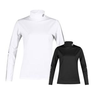 럭스골프 여성 하프넥 체커보드 슬리브 기모 이너웨어 MW25W320W