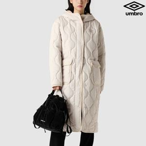 [엄브로] 우먼스 후드 롱 퀼팅 자켓 UQ422CPJO2_OBE0