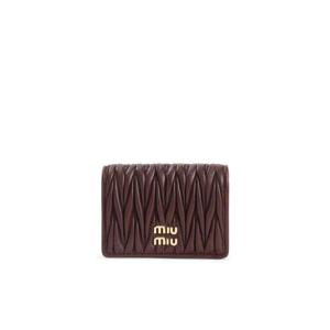Miu Miu 로고 레터링 지갑 5MV021AFPP F0007BORDEAUX TP961553930