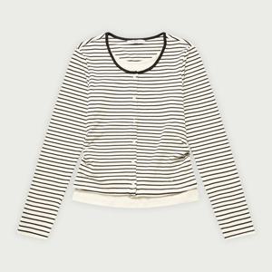 [행텐 틴즈]여성 웨일 스트라이프 가디건 레이어드 티셔츠_003(10560-131-206-45)