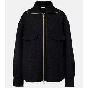 몽클레어 부클 울 블랜드 집업 셔츠 2F00022597TE999 BLACK DOM