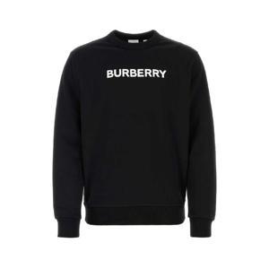 BURBERRY 블랙 스트레치 코튼 오버사이즈 스웨터 8083142 A1189