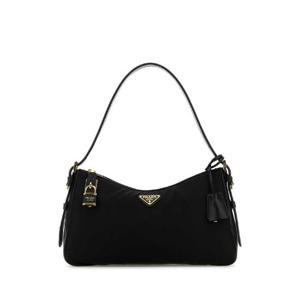 PRADA 블랙 나일론 라지 Aimee 숄더백 1BC232VODO2C8Q F0002