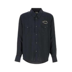 VISVIM Slate rayon shirt 0125205011007 BLACK