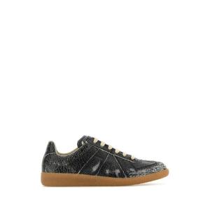 MAISON MARGIELA Black leather sneakers S58WS0270P7424 H8328