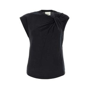 ISABEL MARANT Black cotton Nayda t shirt TS0175FAA1N41I 01BK