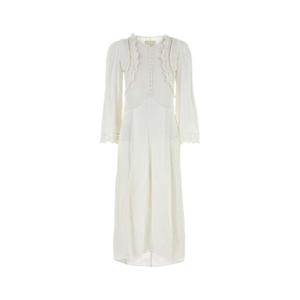 ISABEL MARANT White crepe Faustina dress RO0806FAC3J11I 20WH