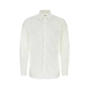 PRADA 화이트 스트레치 포플린 셔츠 UCM608SOOO10HT F0009