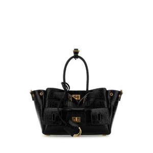 BALENCIAGA Black leather Carry All Bel Air shopping bag 8357322AB0X 1000