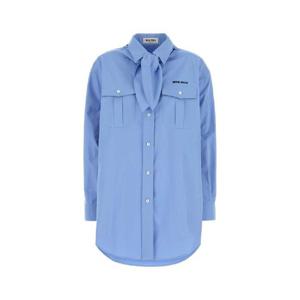 MIU MIU Army green cotton mini skirt MG2390SOOO16MS F0393