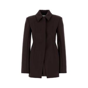 SPORTMAX Aubergine polyester blend Bacio1234 blazer 2522046083600 002