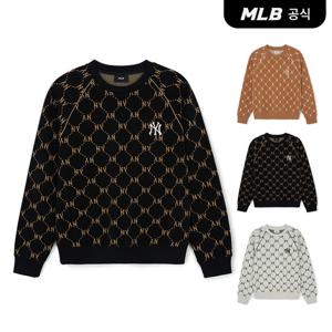 [MLB공식] 다이아 모노그램 자카드 파이핑 맨투맨 (3 COLOR) 3AMTM0144