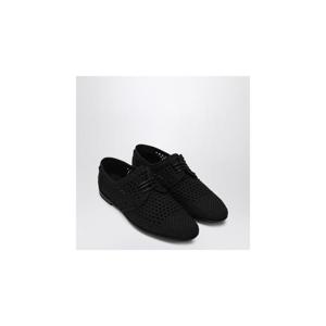 DOLCEGABBANA Black woven fabric derby A10863A9L64XIDOLCE-80999