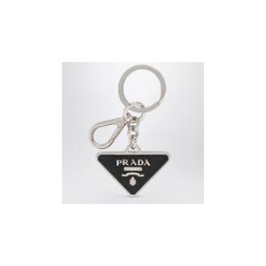 PRADA 블랙 사피아노와 메탈 키링 2PP080053XGPRADA-F0002