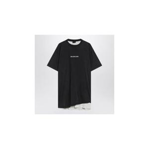 BALENCIAGA Faded black double  Back T shirt 835512TSVO9XLBALEN-1041