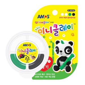 작은클레이 아모스 미니 클레이 만들기 팬더 1P 점토 미술놀이