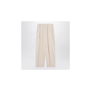 STELLA MCCARTNEY Wide butter coloured pants in linen blend 640254STA49XISTELL-9210