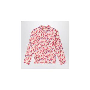 MINI RODINI 오가닉 코튼 소재의 레드 패턴 블라우스 2472012442COXHMIRO-RE