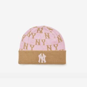 M MLB모자 NQK 7ABNM0136-50PKS 클래식 모노그램 자카드 비니