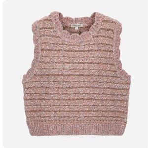 [써스데이아일랜드](T258MVT254W)멀티 컬러 트위드 니트 베스트